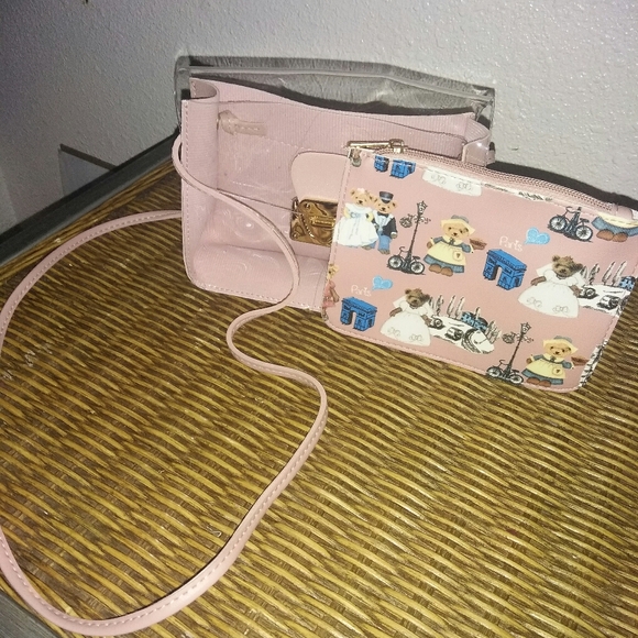 Girls Pink Bear Bag Small KIDS - Picture 3 of 5